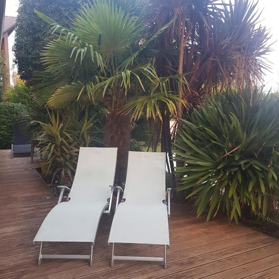 Grande Chambre Entre Caen Et La Mer Chambre Terrasse Jardin Et Piscine Mathieu Экстерьер фото